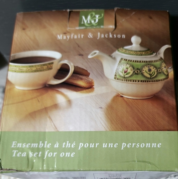 Vintage Mayfair & Jackson Stoneware Tea Set for One 12 oz - Picture 8 of 8